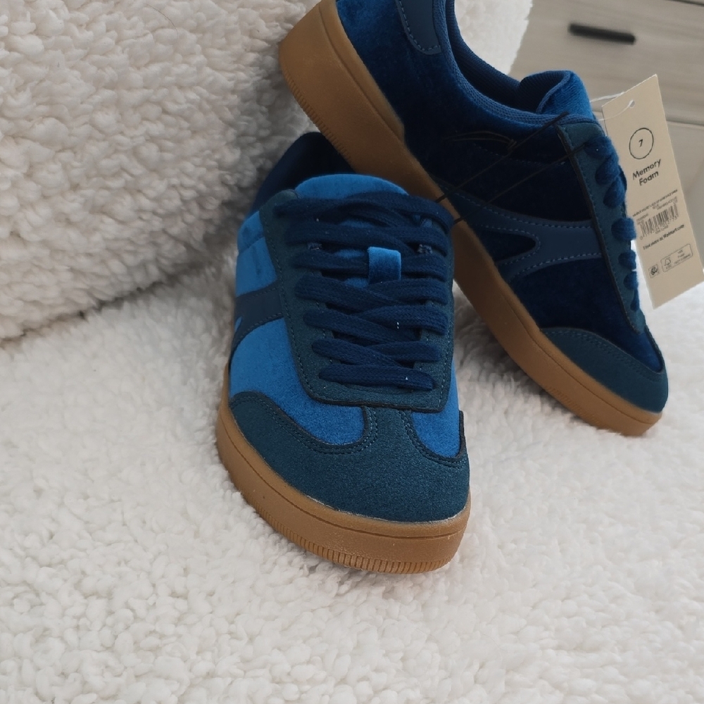 No Boundaries Teal and Brown Sneakers - Picture 4 of 7